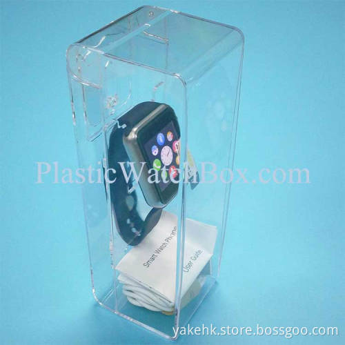 High Quality Smart Watch Clear Display Plastic Storage Box Customize Paper Artwork